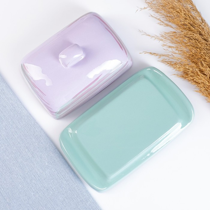 Масленка Масленка "Русская" 8х17х10см, лаванда