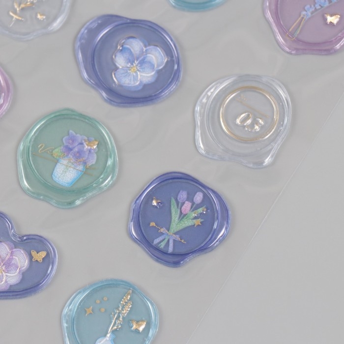 Наклейки для творчества пластик Наклейки для творчества пластик "Изящные богатства" 9,3х20,4 см