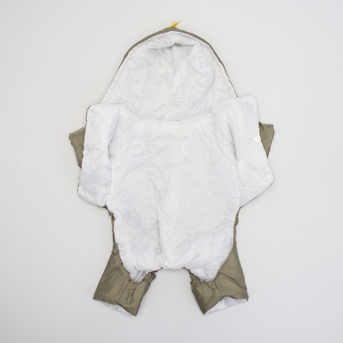 Комбинезон с подкладом "Дракоша", размер 2XL (ДС 45, ОГ 55 см, вес 14-17 кг), хаки