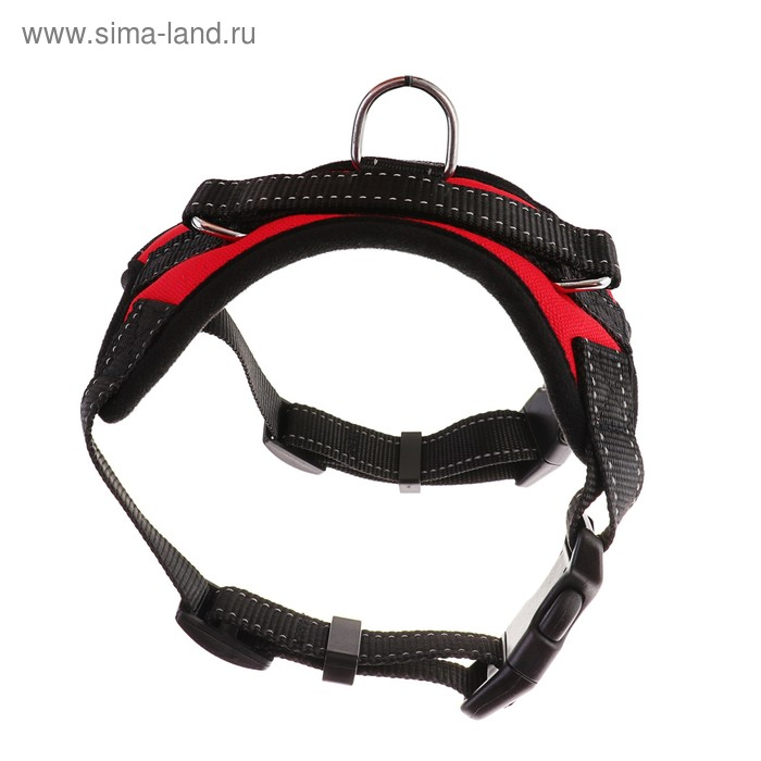 Шлейка К7 мягкая светоотражающая, размер S, ОГ 44-55 см, вес 5-9 кг, красная Шлейка К7 мягкая светоотражающая, размер S, ОГ 44-55 см, вес 5-9 кг, красная