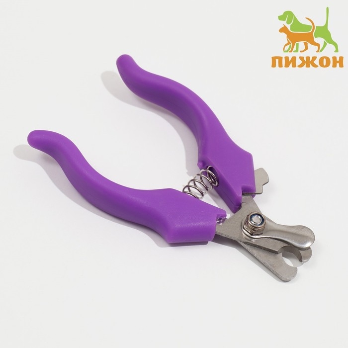 Когтерез боковой малый эконом, 12 х 4,5 х 1,4 см, фиолетовый Когтерез боковой малый эконом, 12 х 4,5 х 1,4 см, фиолетовый