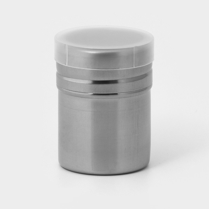 Диспенсер для сахарной пудры Доляна, 100 мл, 6×8 см, цвет хромированный