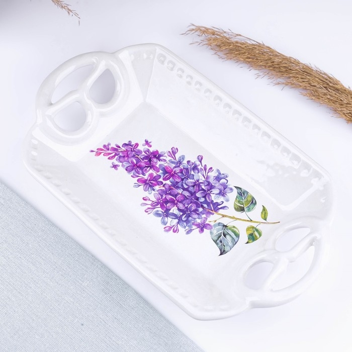 Хлебница Хлебница "Роспись" белая 32х18см БЕЛЫЙ МИКС