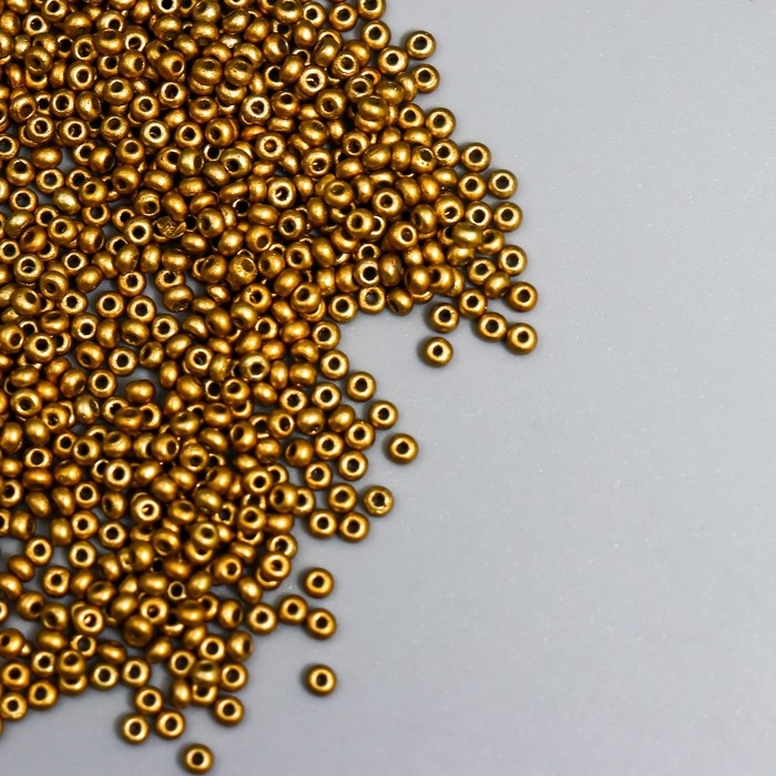 Бисер стекло 11/0  Бисер стекло 11/0 "Металлик. Золото" 10 гр