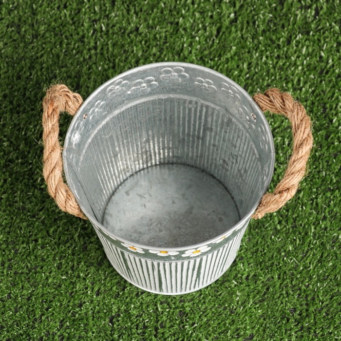 Кашпо  Кашпо "Ведерко Фрейя" 15х15х15см