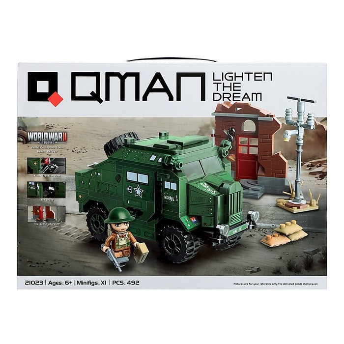 Конструктор &laquo;Вторая мировая война. Бронемашина&raquo;, 492 детали