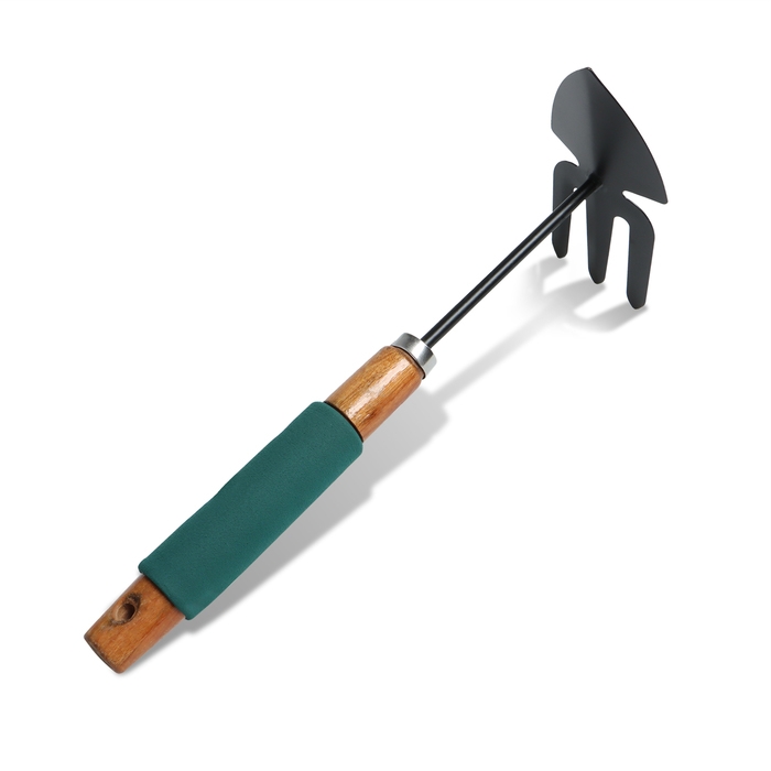 Мотыжка комбинированная Greengo, длина 30 см, деревянная ручка с поролоном Мотыжка комбинированная Greengo, длина 30 см, деревянная ручка с поролоном
