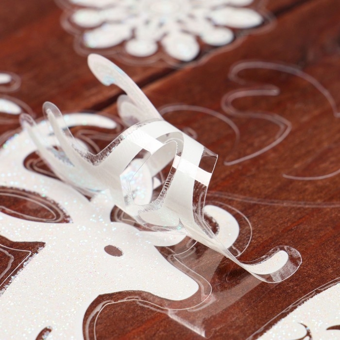 Наклейки на окна Наклейки на окна "Новогодние" снежинки, 24 х 18 см