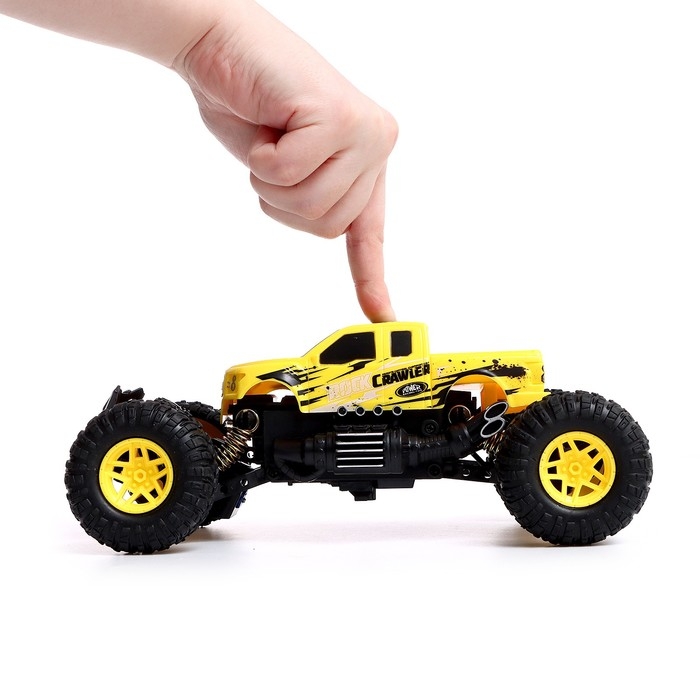 Джип радиоуправляемый «Пикап», 1:18, работает от батареек, цвет жёлтый Джип радиоуправляемый «Пикап», 1:18, работает от батареек, цвет жёлтый