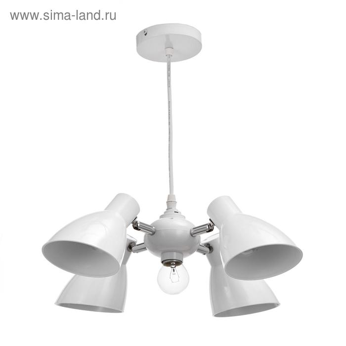 Люстра  Люстра "Классика" 5х15Вт Е27 белый 28х28х18 см BayerLux