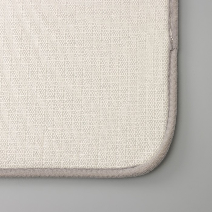 Коврик для ванной Доляна «Морское дно», 50×70 см, цвет серый Коврик для ванной Доляна «Морское дно», 50×70 см, цвет серый