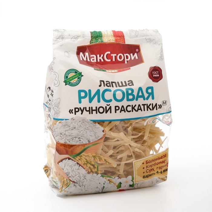 Лапша рисовая Макстори, ручной раскатки, 250 г Лапша рисовая Макстори, ручной раскатки, 250 г
