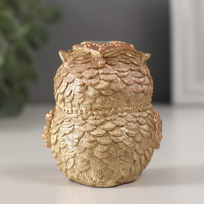 Сувенир полистоун Сувенир полистоун "Совушка, страза капля" 5,5х5х6,5 см