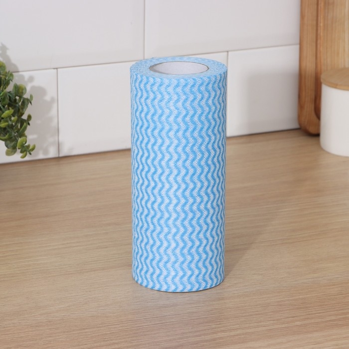 Салфетки для уборки Доляна, рулон, многоразовые, безворсовые, 100 шт, 20×20 см, цвет голубой Салфетки для уборки Доляна, рулон, многоразовые, безворсовые, 100 шт, 20×20 см, цвет голубой