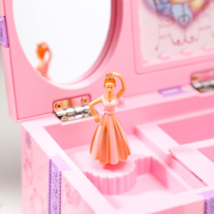 Шкатулка музыкальная механическая Шкатулка музыкальная механическая "Подарок" МИКС 11х7,5х15,5 см