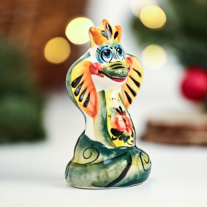 Новый год. Сувенир символ года Новый год. Сувенир символ года "Змея Тутси", гжель, цвет