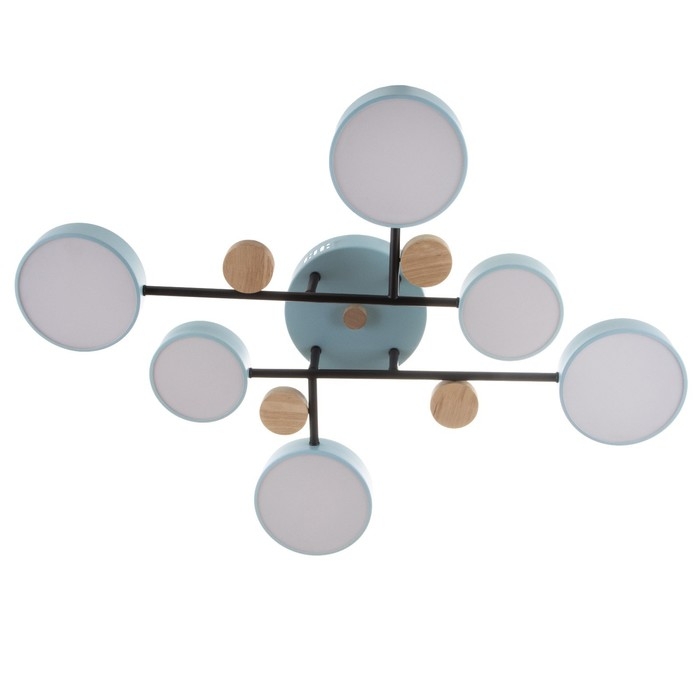 Люстра с ПДУ 2296/6BL LED 144Вт 3000-6000К синий 80х59х14 см BayerLux