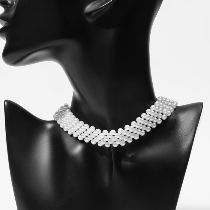 Чокер «Жемчуг» 5 рядов, цвет белый, 35 см Чокер «Жемчуг» 5 рядов, цвет белый, 35 см