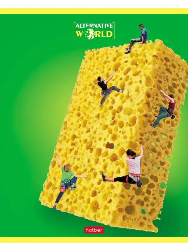 Тетрадь 40л А5ф кл 60-65г/кв.м на скобе Обл. мел.картон  серия Альтернативный мир МИКС