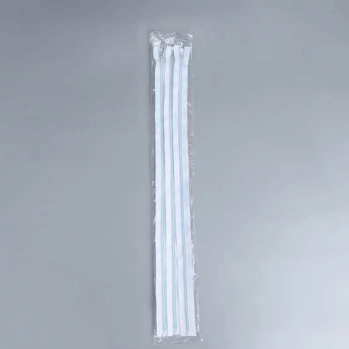 Молния «Спираль», №5, разъёмная, замок автомат, 60 см, белая, голубая Молния «Спираль», №5, разъёмная, замок автомат, 60 см, белая, голубая