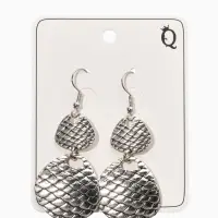 Серьги метал &laquo;Аутентичность. Змея&raquo;, цвет чернёное серебро