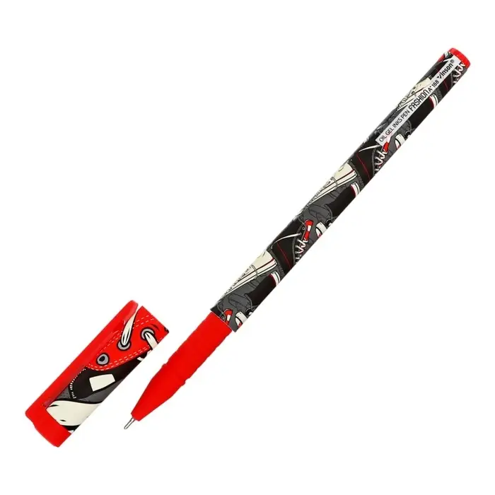 Ручка шариковая маслянная 0,7мм, корпус софттач с рисунком Ручка шариковая маслянная 0,7мм, корпус софттач с рисунком "Vinson" синяя