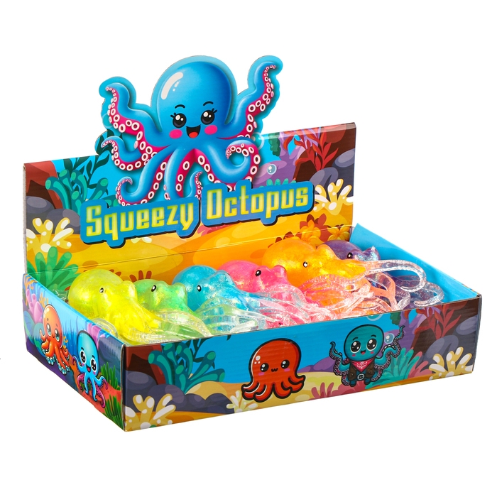 Мялка Мялка "Кальмар" с водой, цвета МИКС