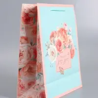 Пакет подарочный ламинированный "Подарок" 26 х 12 х 32 см