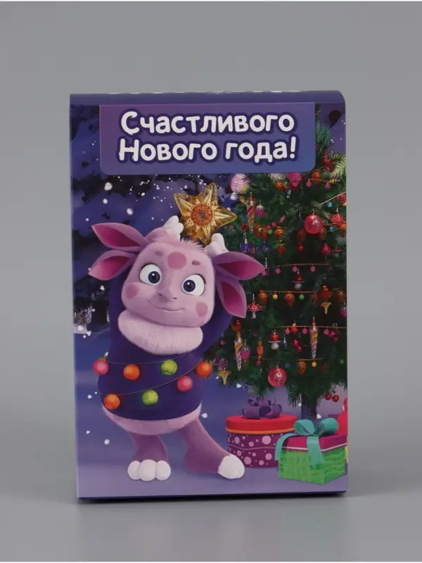 Коробка подарочная самосборная &laquo;С Новым годом!&raquo;, 16&times;23&times;7.5 см, Лунтик