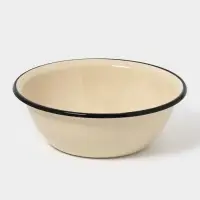 Миска эмалированная, 800 мл, слоновая, кости