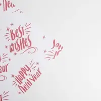 Бумага упаковочная крафтовая &laquo;Happy new year&raquo;, 70 х 100 см