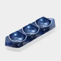 Менажница на подносе &laquo;Аква&raquo;, набор 3 шт., 9&times;9&times;5 см, алюминий