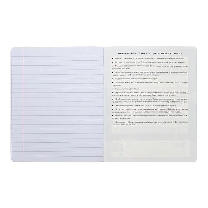 Тетрадь предметная 48 листов в линейку &laquo;Следствие ведут ученики. Литература&raquo;, обложка мелованный картон