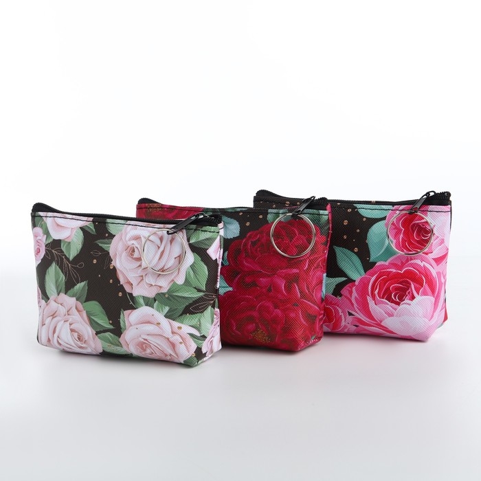 Кошелёк женский на молнии, цвет МИКС