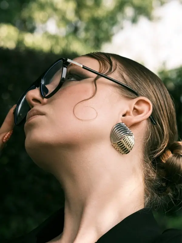 Серьги металл &laquo;Тренд&raquo;, плетение, цвет золото с серебром