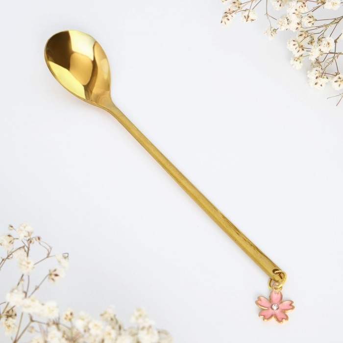 Ложка с подвесом «Расцветай отсчастья!», 3 х 15 см.