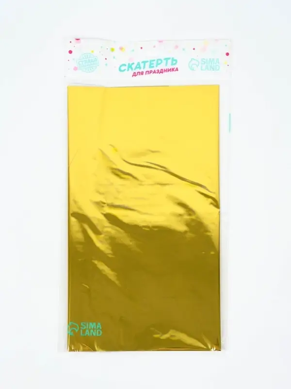 Скатерть "Золото"фольга 137х183 см