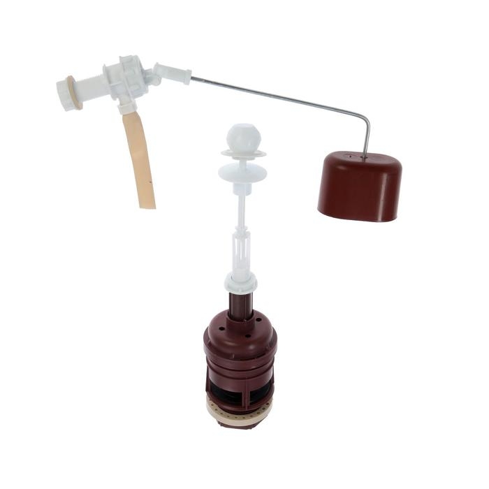 Унитаз компакт ЛЗСФ Унитаз компакт ЛЗСФ "Универсал Эконом", боковая подводка, косой выпуск, сиденье, шток