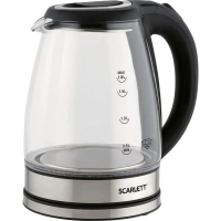 Чайник SCARLETT SC-EK27G88, электрический, стекло, 1800Вт, 1.8л, черный