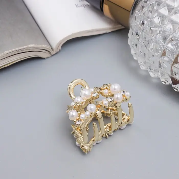 Крабик для волос &laquo;Саманта галант&raquo;, дуга, 3 см, золотистый