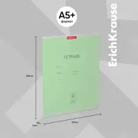 Тетрадь 12 листов в узкую линейку, ErichKrause «Классика», обложка мелованный картон, блок офсет 100% белизна, зелёная Тетрадь 12 листов в узкую линейку, ErichKrause «Классика», обложка мелованный картон, блок офсет 100% белизна, зелёная