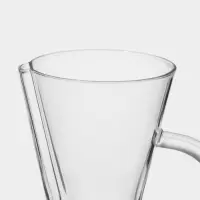 Кофеварка кемекс для кофе &laquo;Типика&raquo;, 600 мл, с мерной шкалой, стекло, прозрачная