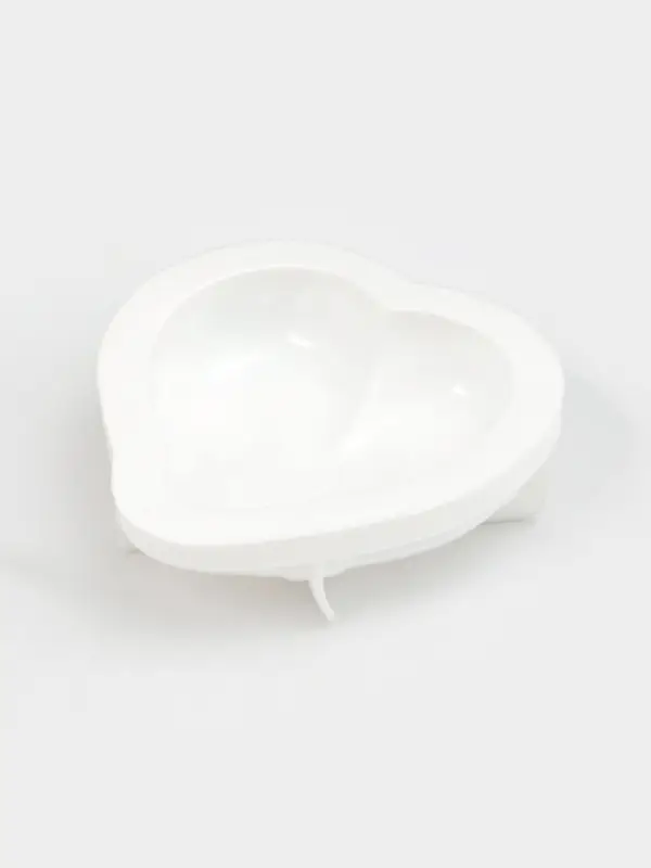 Форма для муссовых десертов и выпечки Доляна &laquo;Сердце малое&raquo;, силикон, 17.5&times;4.7 см, белая