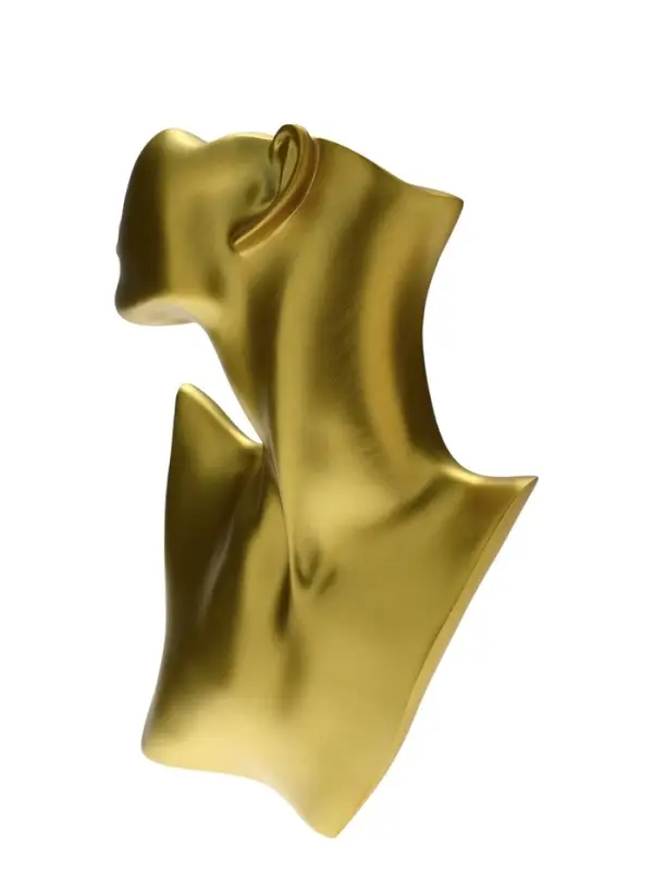 Бюст для украшений &laquo;QF. Половина лица&raquo;, отверстие под серьгу, 18&times;5&times;28 см, цвет золото