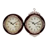 Часы настенные двусторонние &laquo;Розы&raquo;, подвес, 41&times;33 см