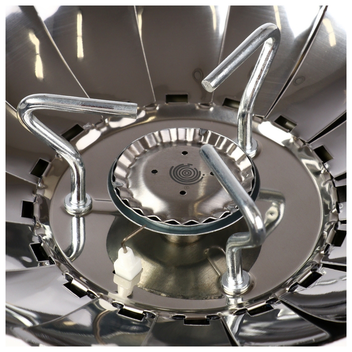 Плита газовая Maclay (с ветрозащитой) 12 х 12 см, для кемпинга, малая Плита газовая Maclay (с ветрозащитой) 12 х 12 см, для кемпинга, малая