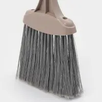 Щётка с совком для уборки &laquo;Ленивка&raquo;, 19.5&times;25&times;90 см, капучино