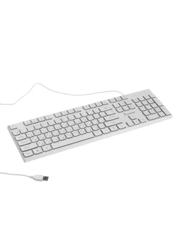 Клавиатура Smartbuy ONE 250, проводная, мембранная, 104 клавиши, USB, с подсветкой, белая Клавиатура Smartbuy ONE 250, проводная, мембранная, 104 клавиши, USB, с подсветкой, белая