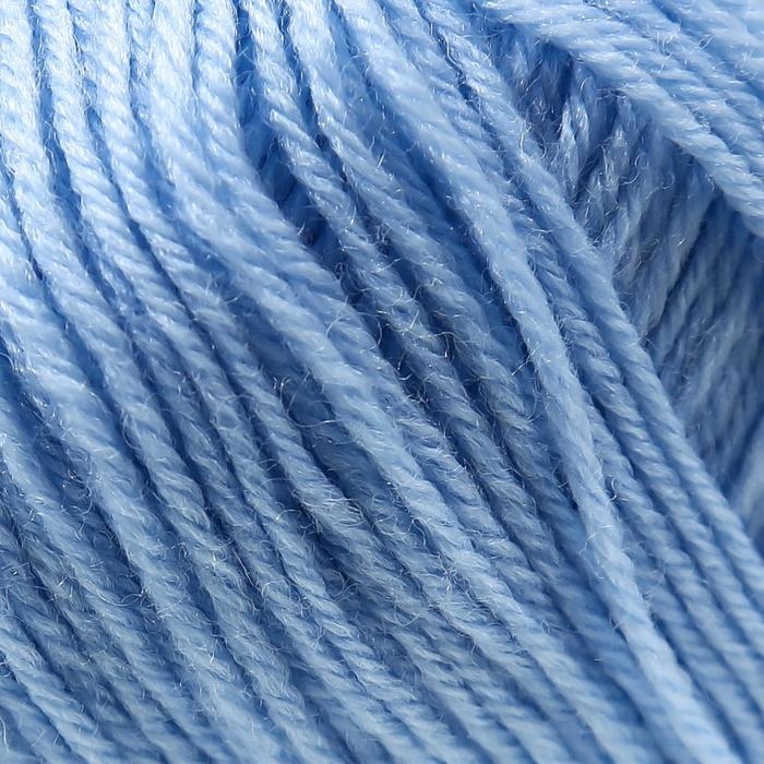 Пряжа Пряжа "Детский каприз" 50%мериносовая шерсть, 50% фибра 225м/50гр (05-Голубой)