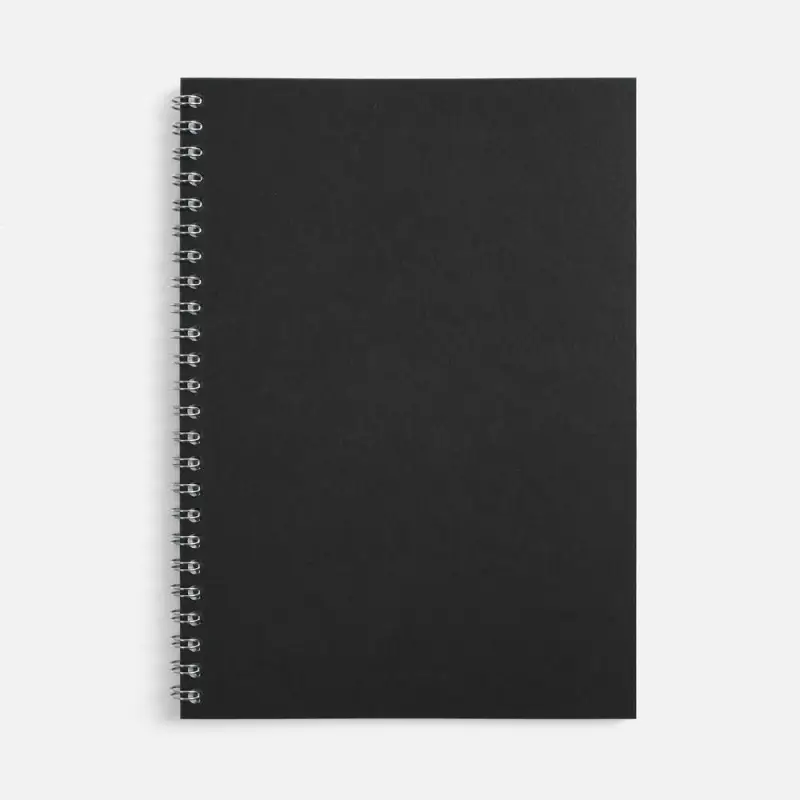 Блокнот Salvador в клетку, черный ver.2